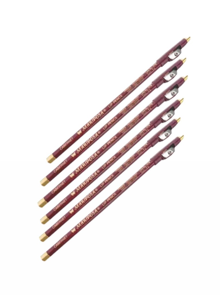 Lapiz ojos mariposa cabernet bolsa X12