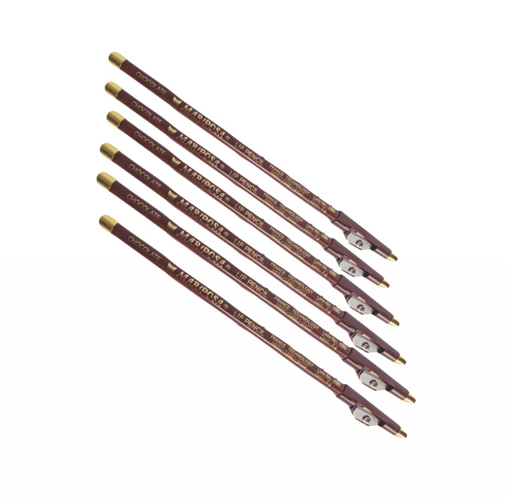 Lapiz ojos mariposa chocolate bolsa X12 