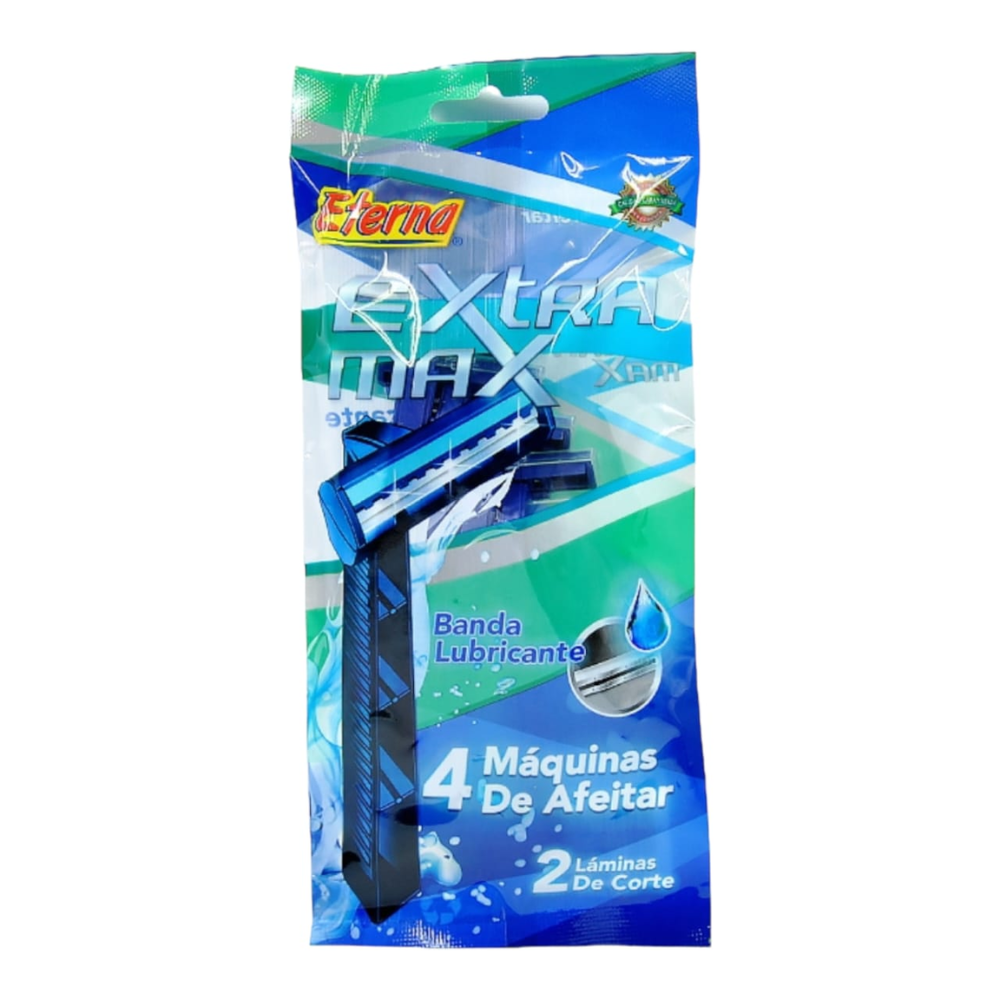 Maquina afeitar extra max bolsa x4 PQT X12 (ET307)