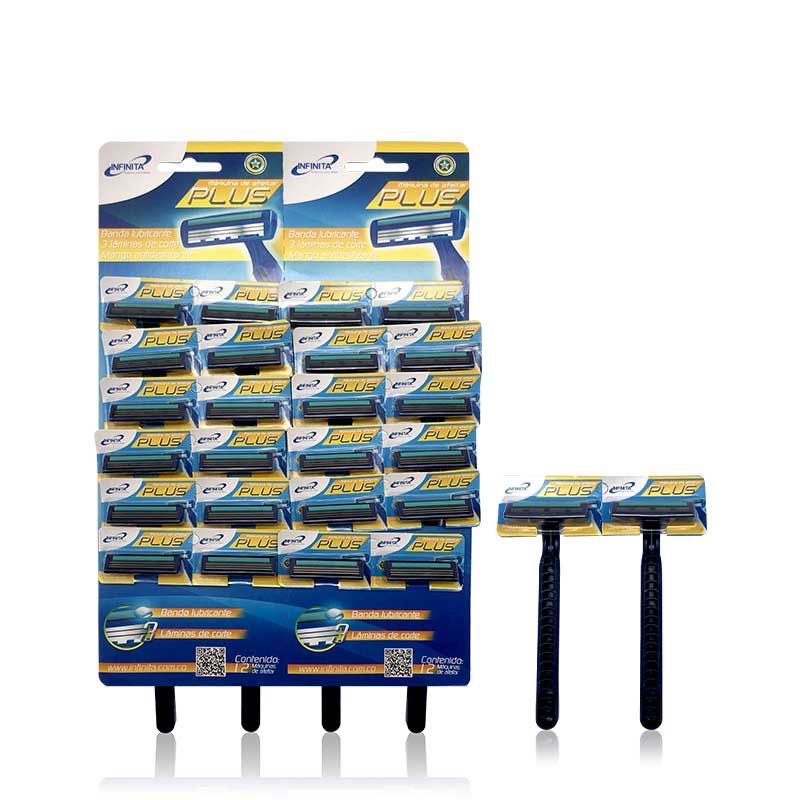 Maquina afeitar infinita carton x24 hombre