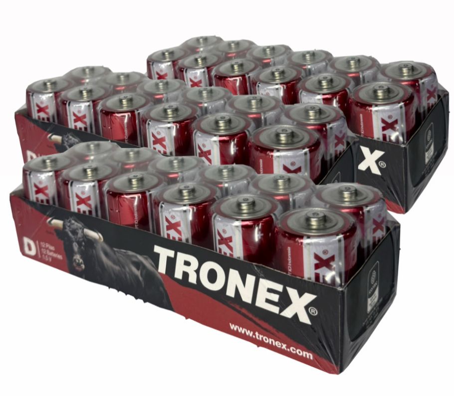 PIla tronex tipo D display x6 pares