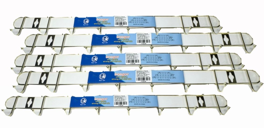 Perchero metal palo rosa x8 paquete x10 