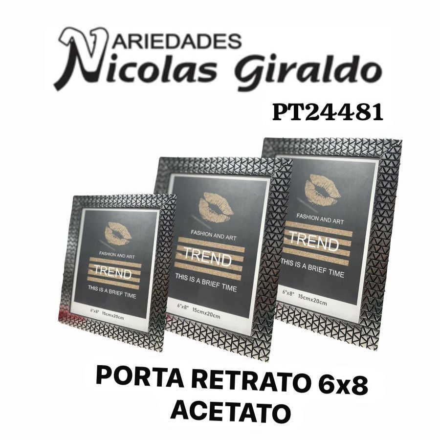Porta retrato 6x8 acetato