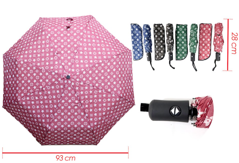 [PT27063] Sombrilla dama automatica estampada sin filtro