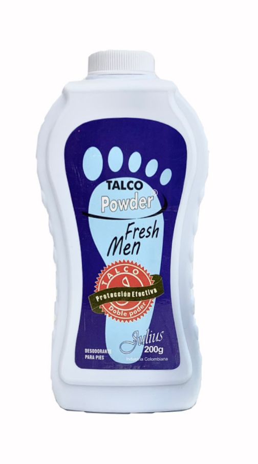Talco powder fresh men x200 julius mediano