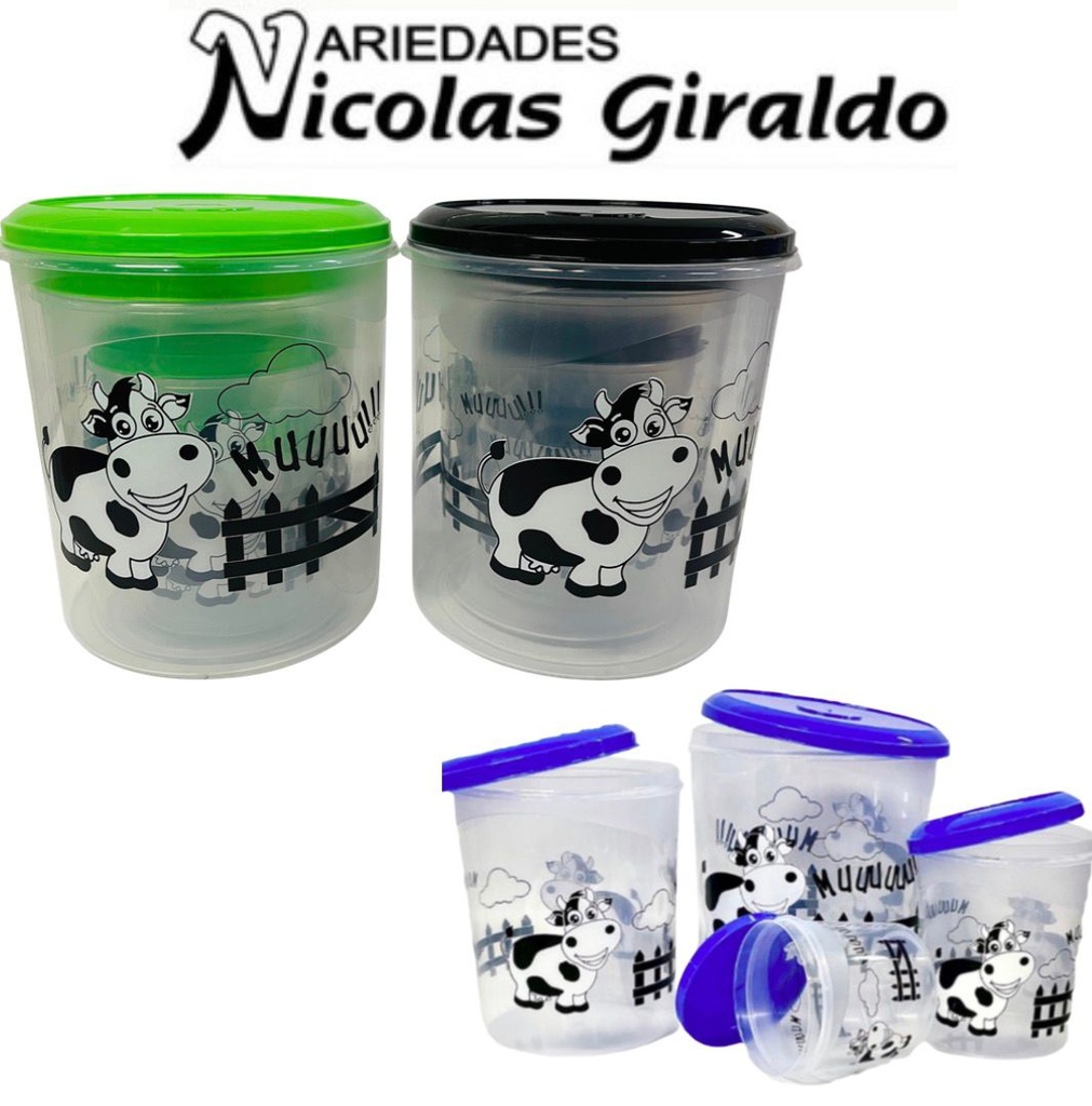 (200633)Tarro mercado x4 estampado proyecciones 