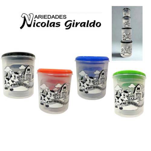 (200633)Tarro mercado x4 estampado proyecciones 