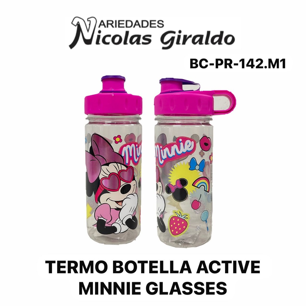 Termo botella active minnie glasses