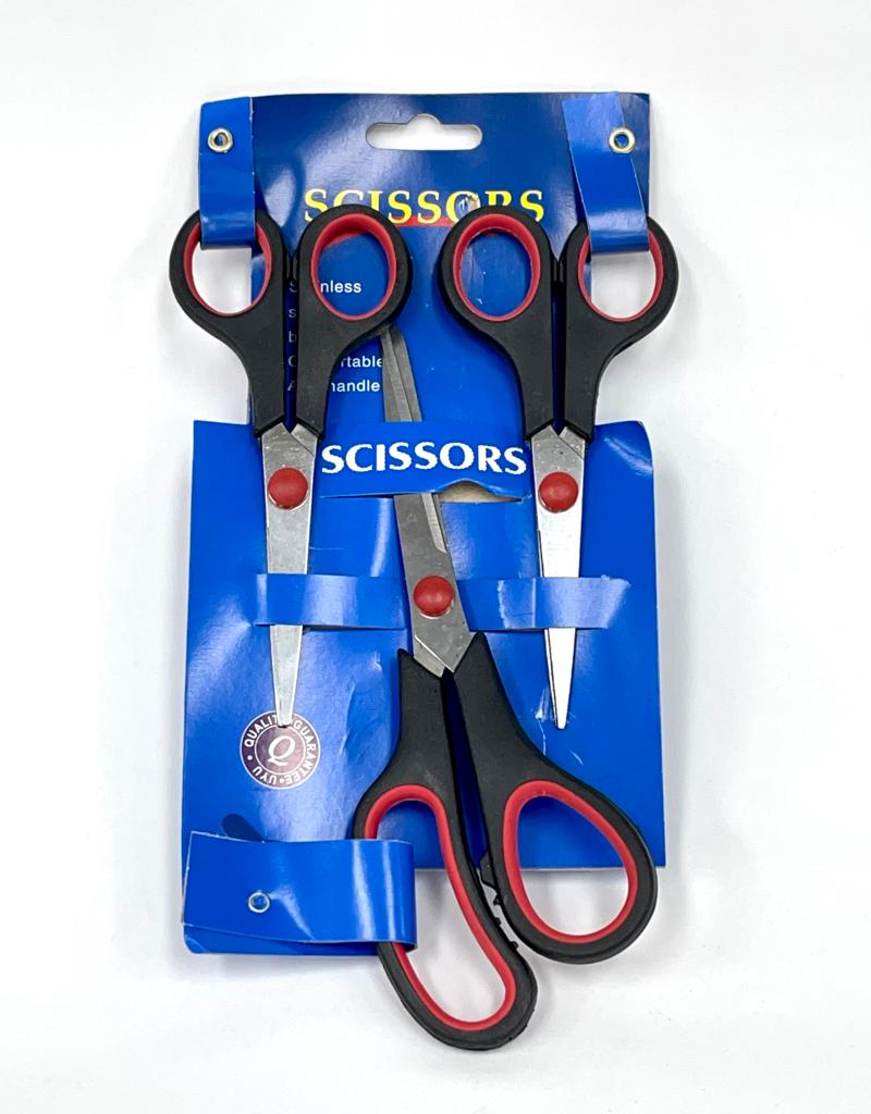 Tijera scissors carton azul x3 