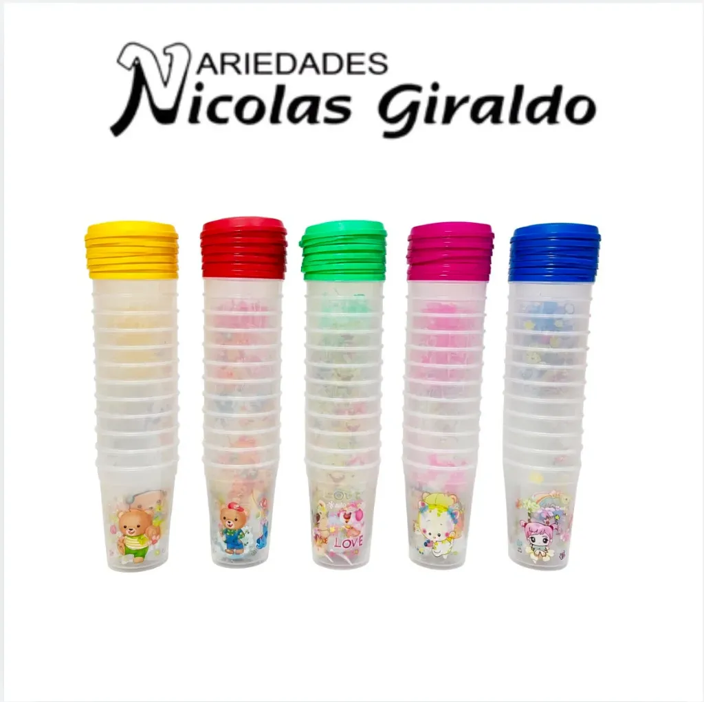 Vaso pitillo piñatero PAQUETE X12