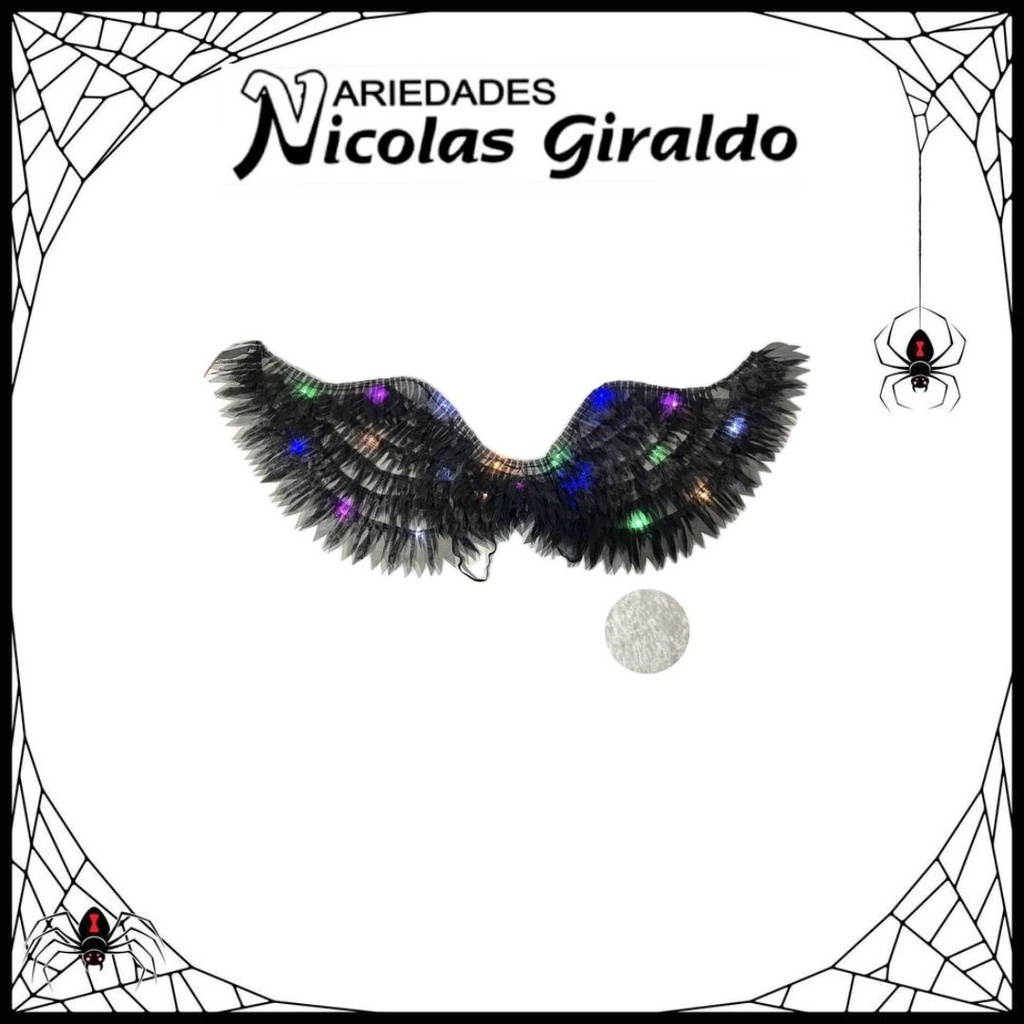 @Alas halloween angel con luz