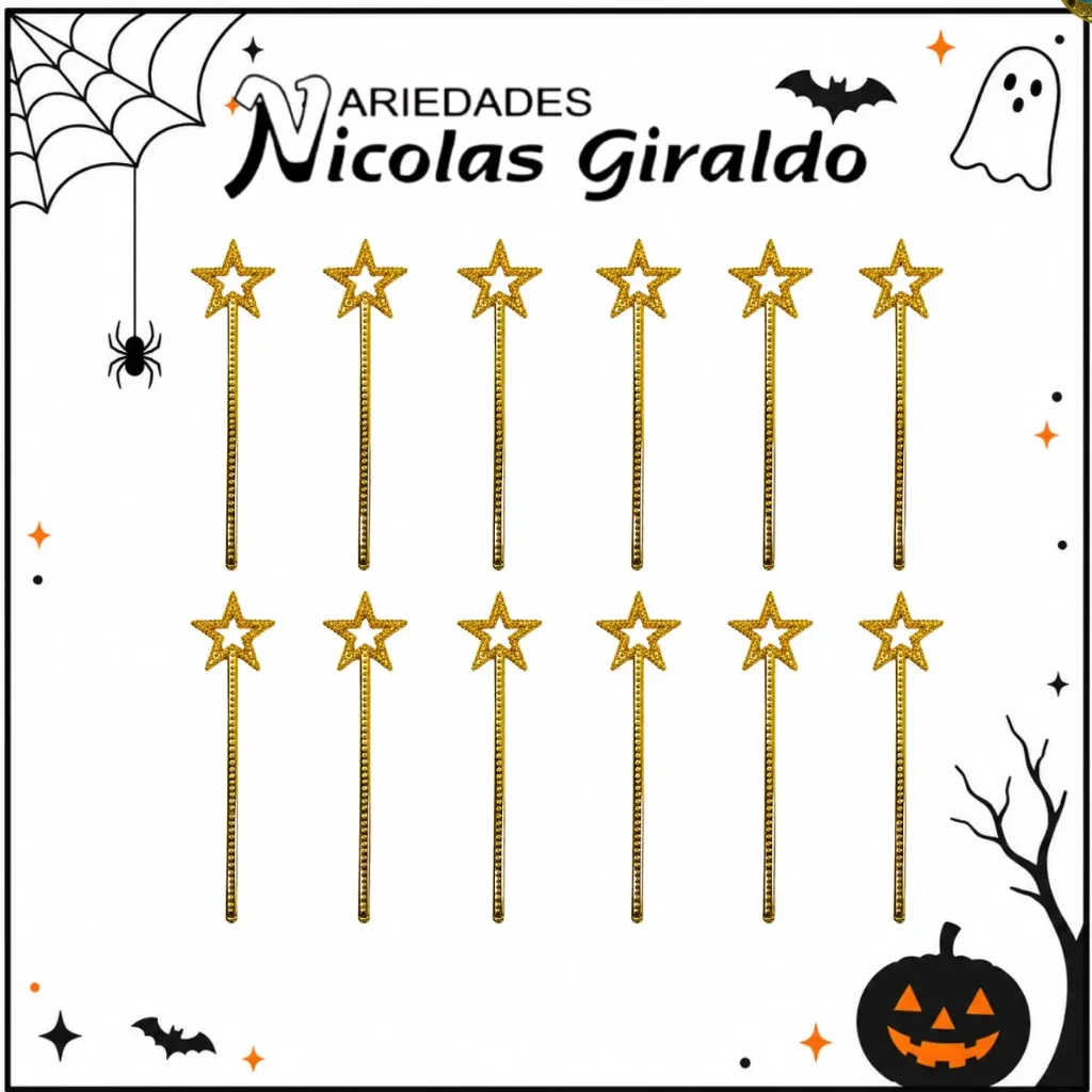 [DK222-DORA] Cetro dorado paquete x12 halloween