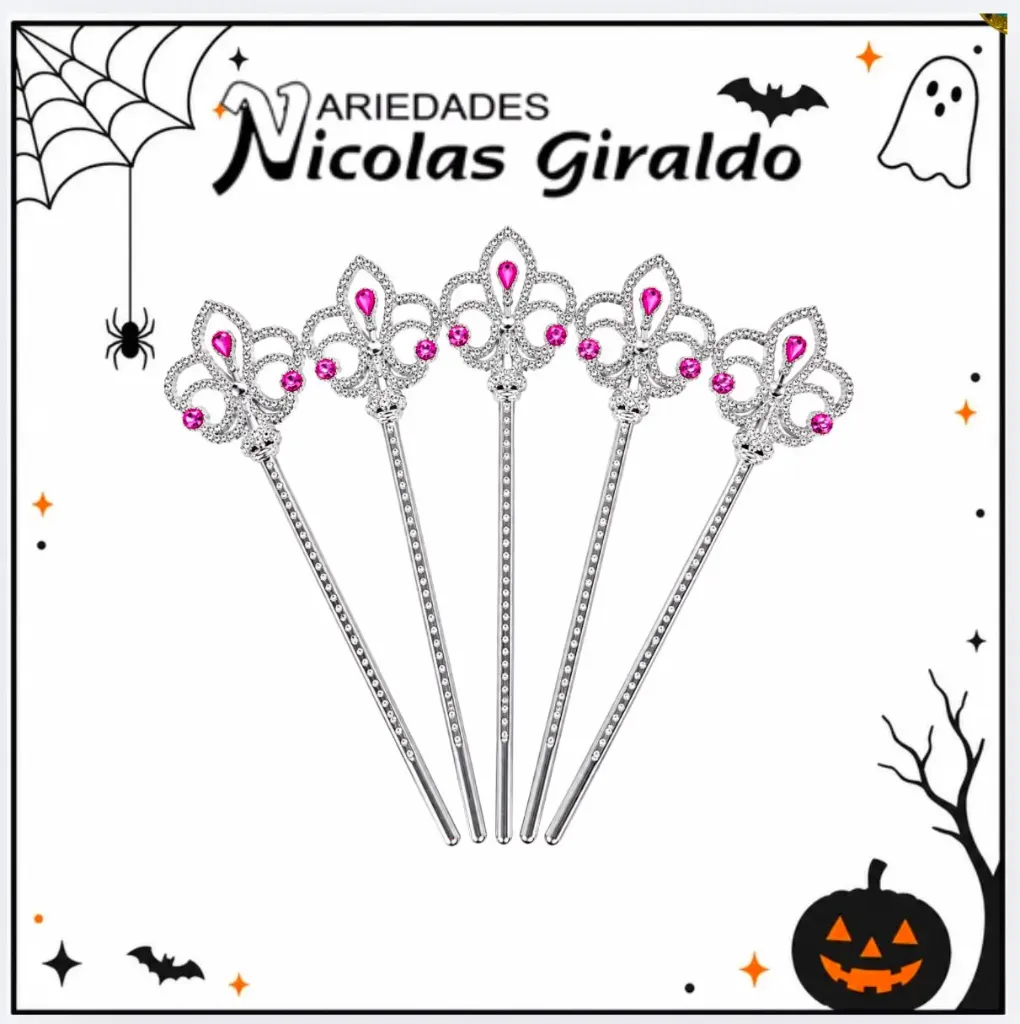 [YN-200] @Cetro halloween plateado pqt x12 (DK222)