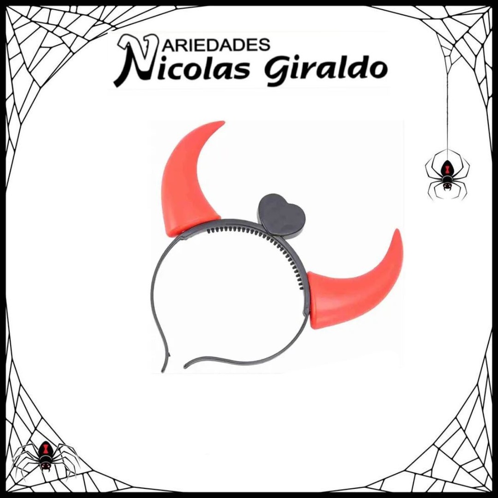 @Diadema halloween cachos con luz