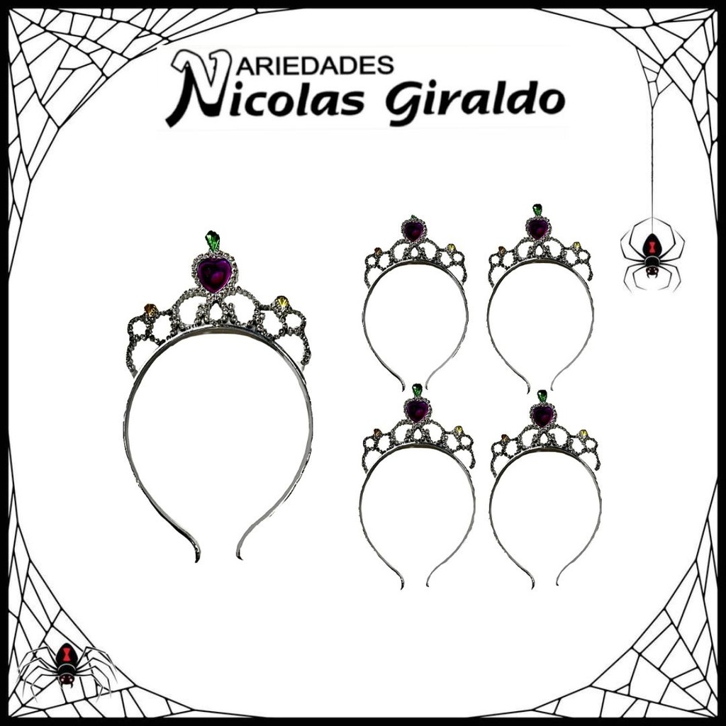 @Diadema halloween corona princesa pqt x12