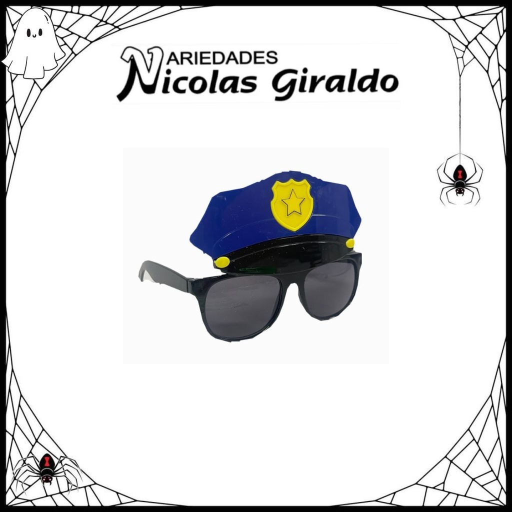 Gafa Halloween de policía