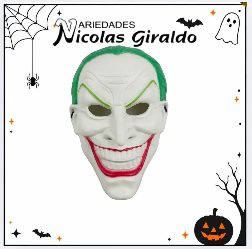 [DK514] @Mascara halloween joker con pelo (IF3955)