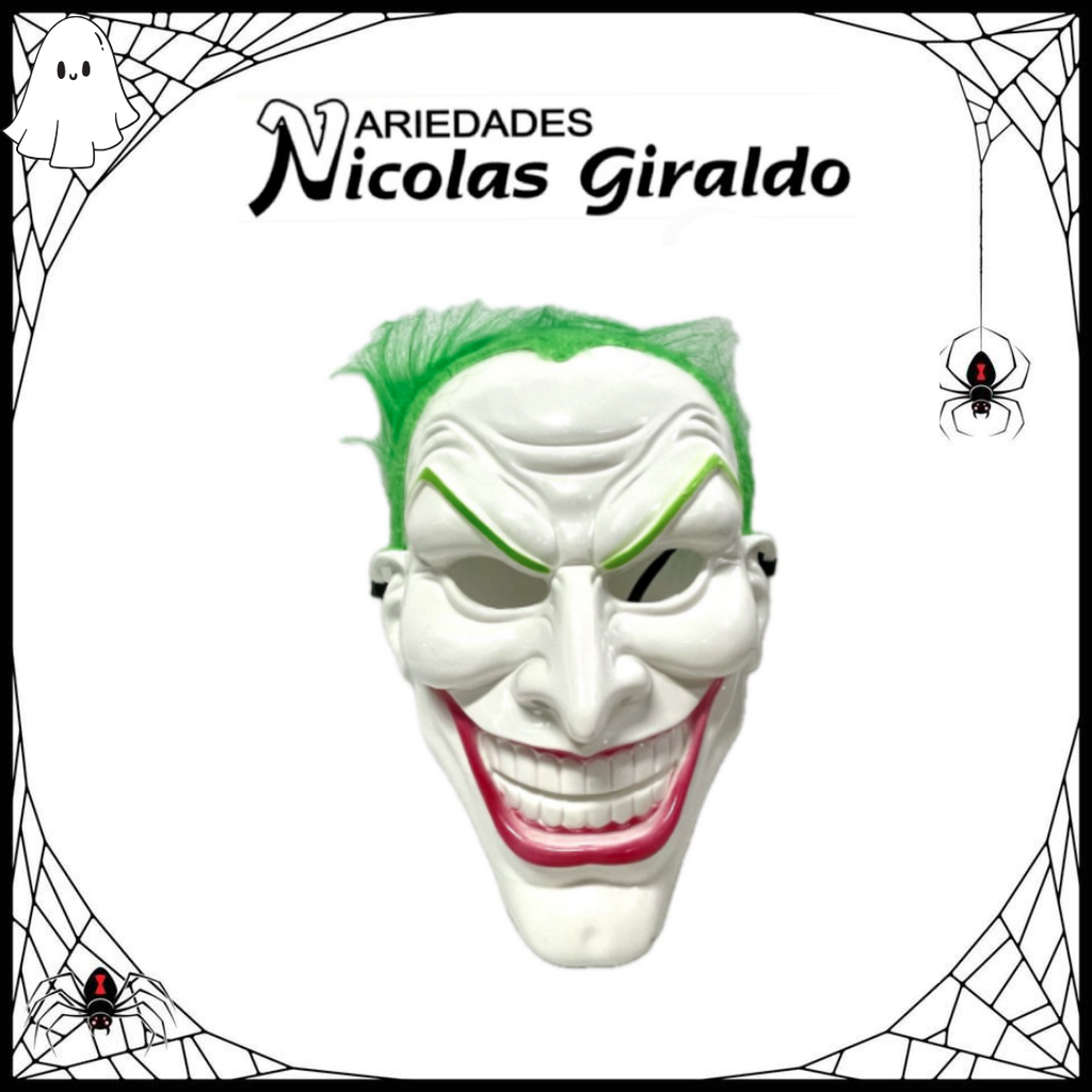 @Mascara halloween joker con pelo (IF3955)