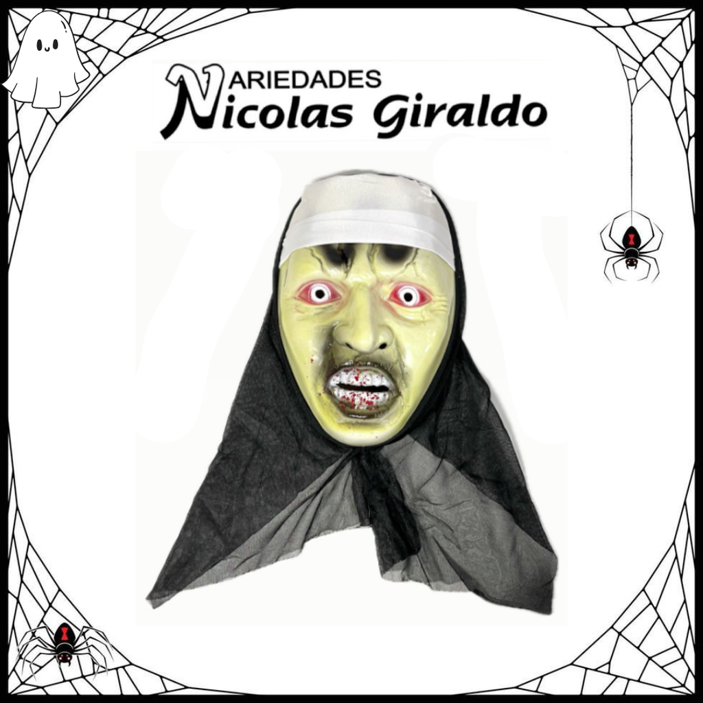 @Mascara halloween monja