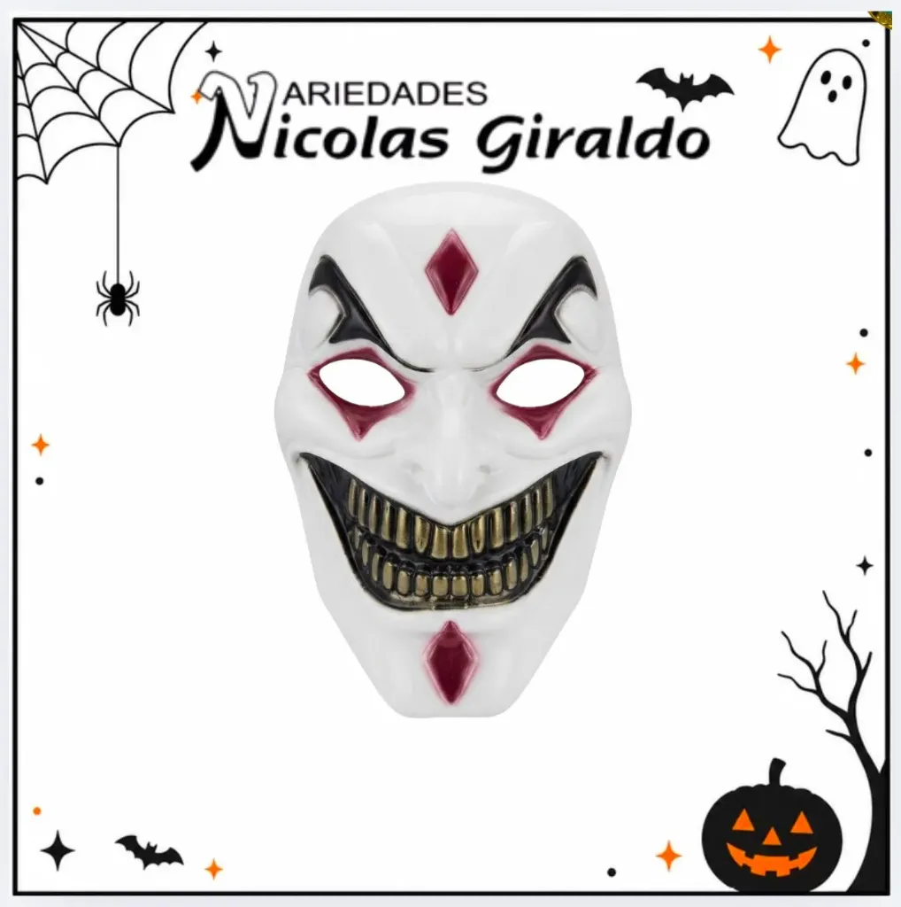 [DK504] @Mascara halloween payaso poker