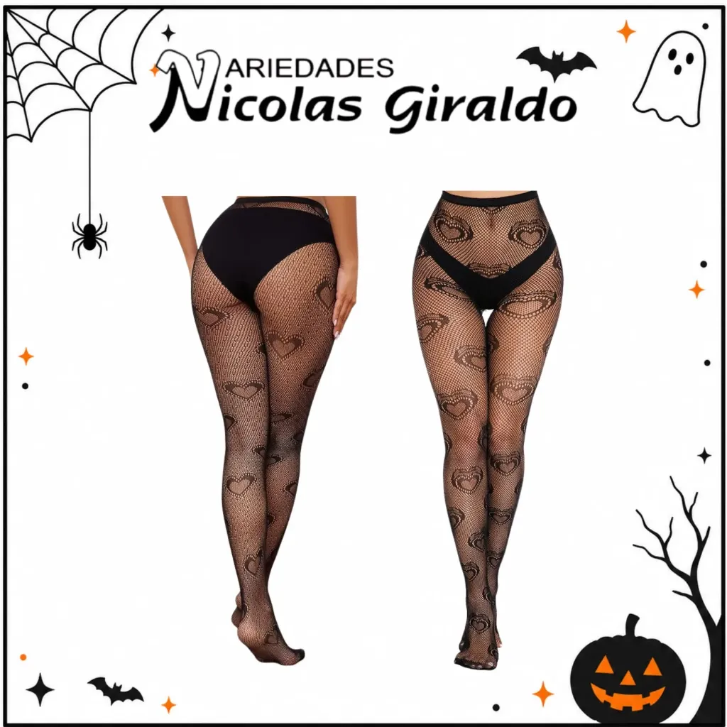 Media corazones halloween
