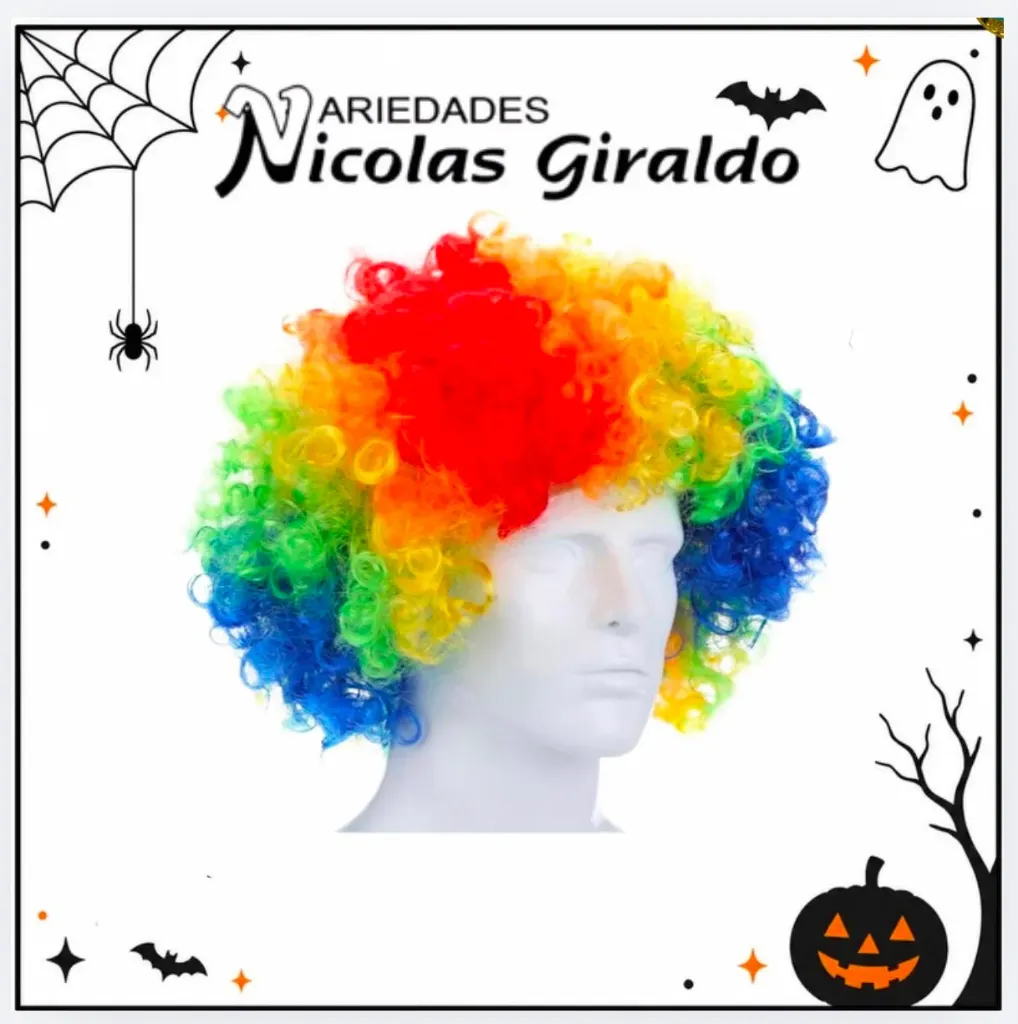 @Peluca halloween payaso