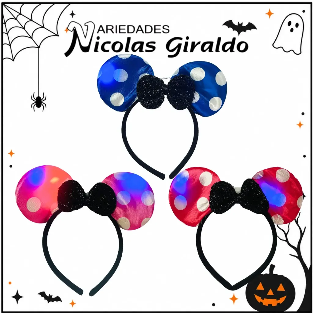 [CW-1] Tiara minie luz pequeña Halloween 