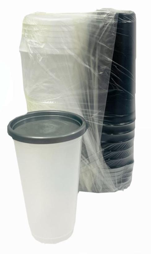 vaso plastico 16 oz con tapa pqt x12 