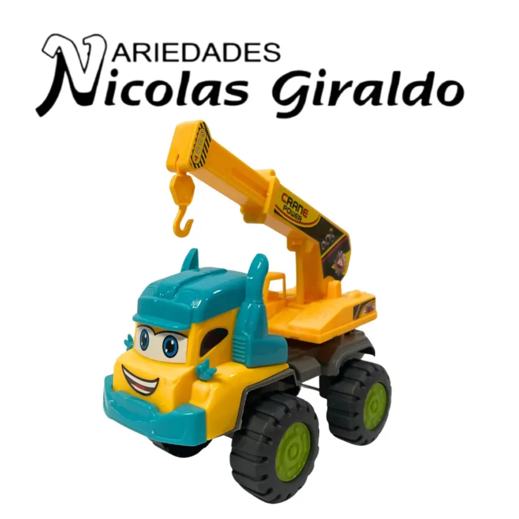 Carro constructor fino grande grua