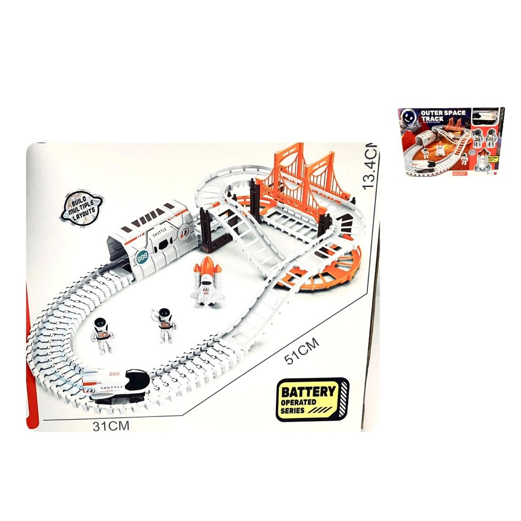 Pista carro astronauta 71 piezas 