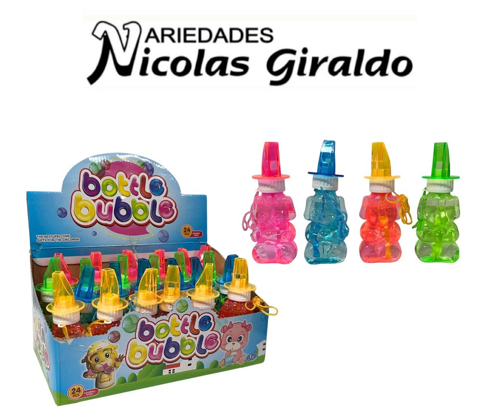 Burbujero pito caja x24