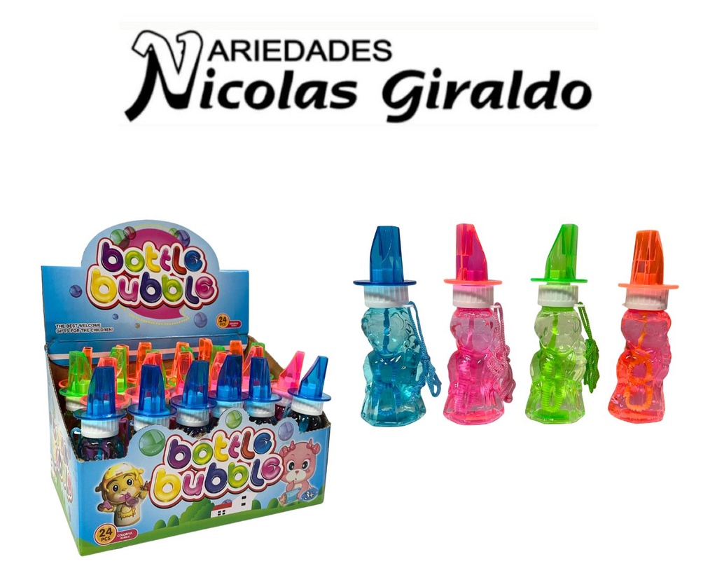 Burbujero pito caja x24