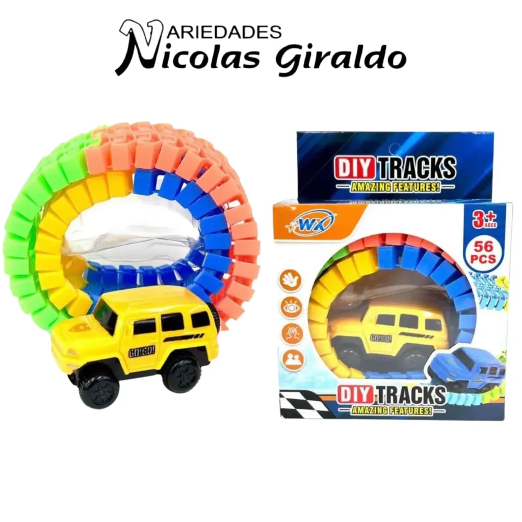 Carro pista pequeña x56 piezas