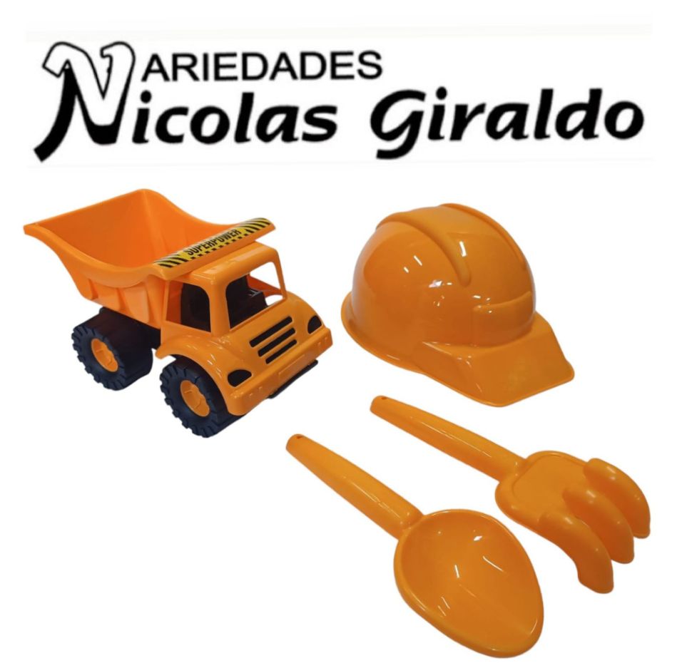 Volqueta con casco proyecciones