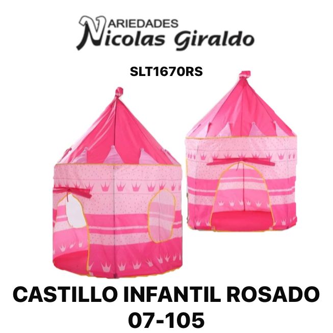 Castillo infantil rosado