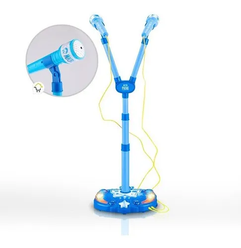 Microfono karaoke caja azul