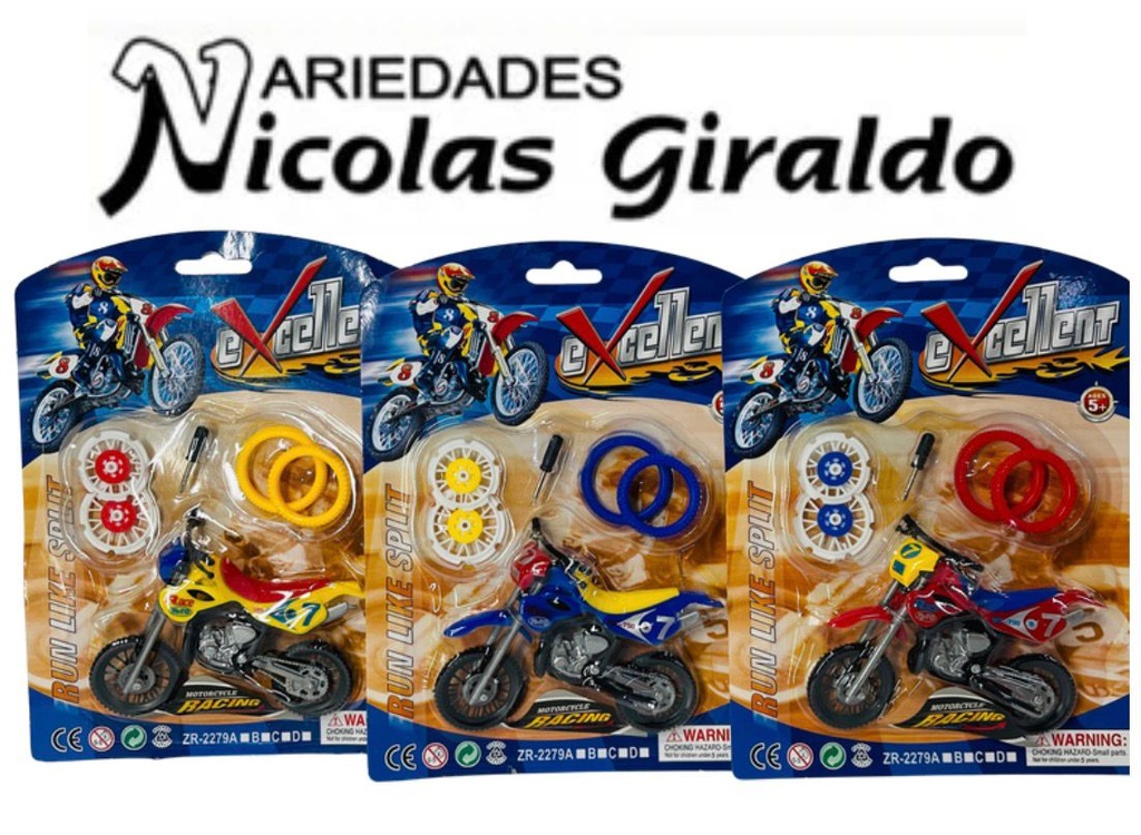 Moto repuesto carton pequeña