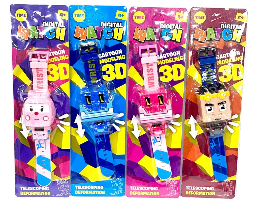 Reloj infantil carton caritas legos 