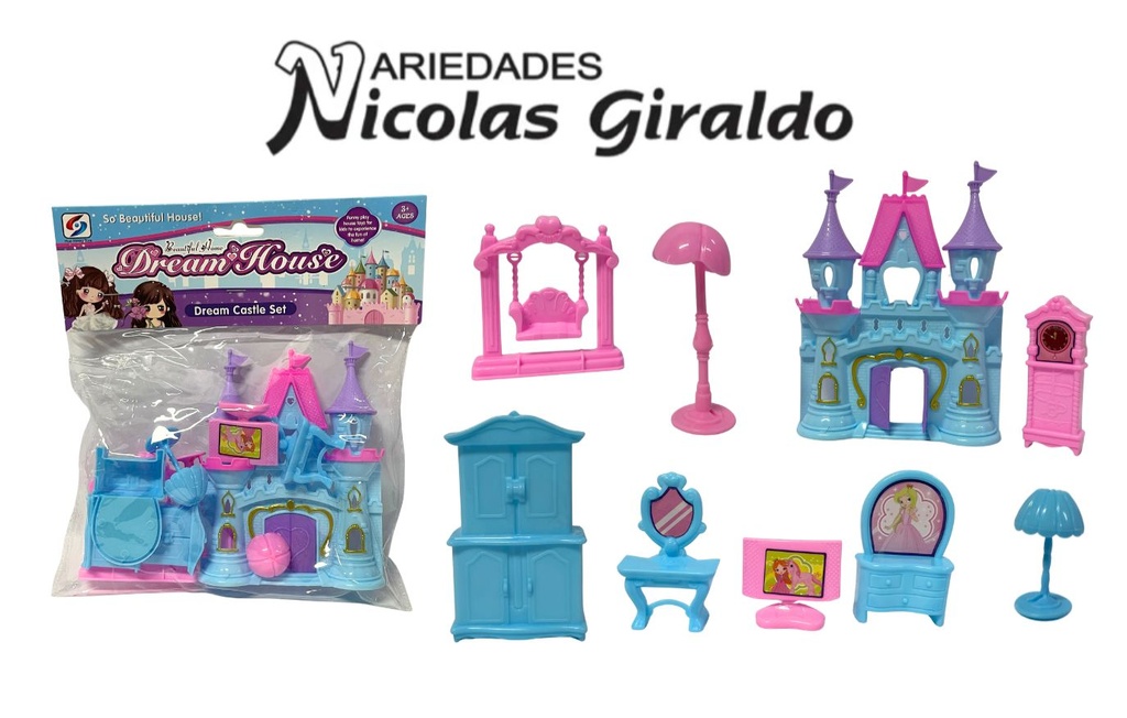 [MG22358] Set castillo bolsa con accesorios
