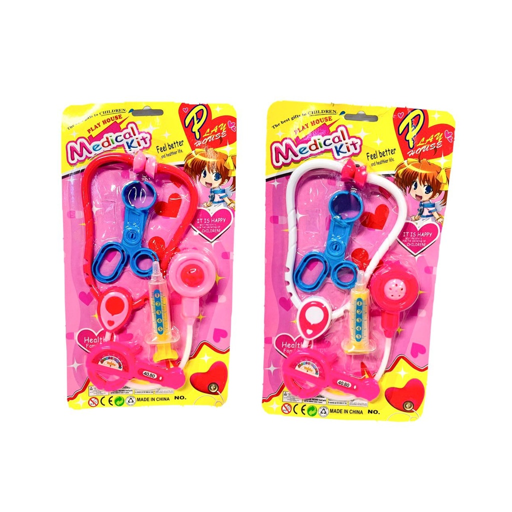Set doctor rosado carton mediano