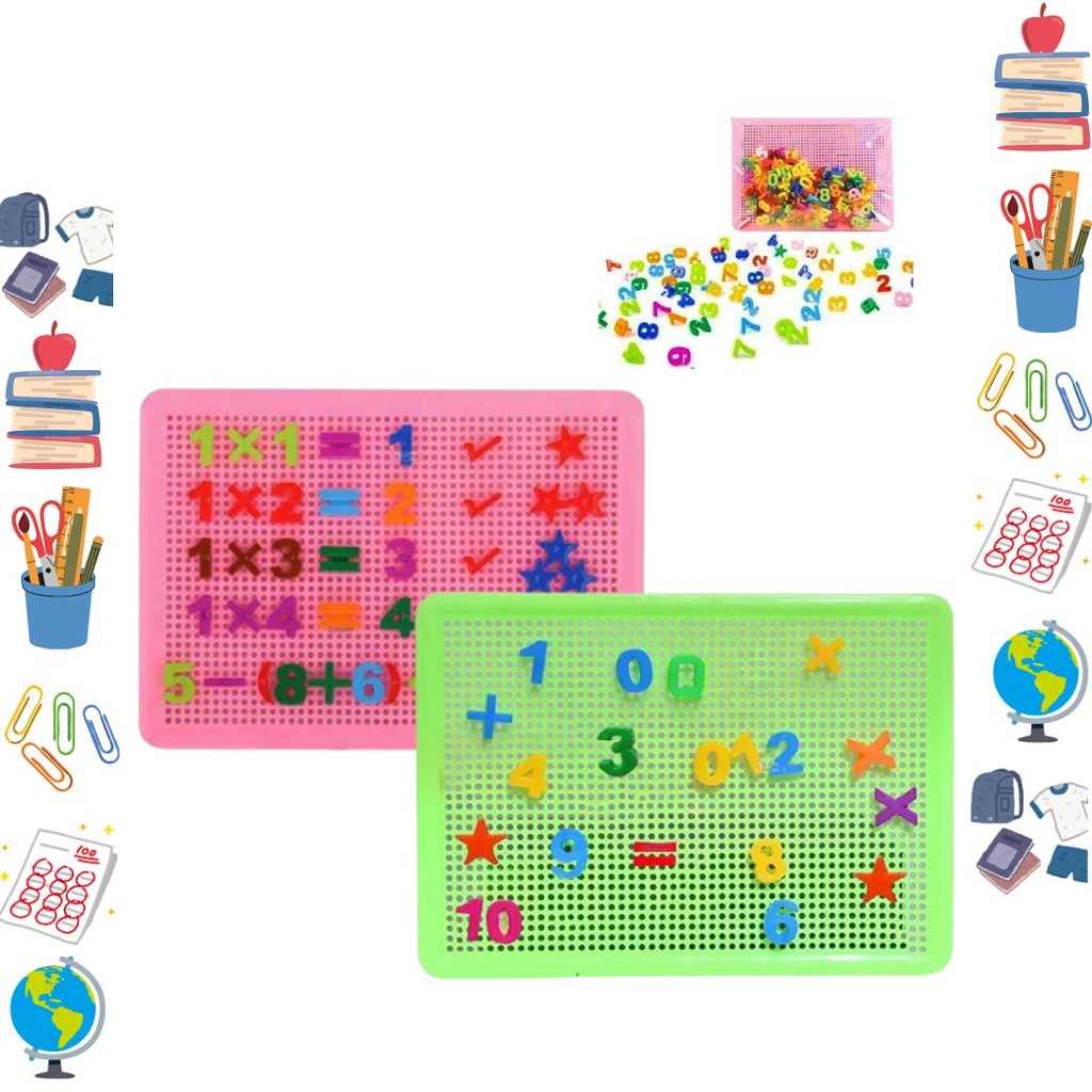 Tablero con fichas alfa numericas