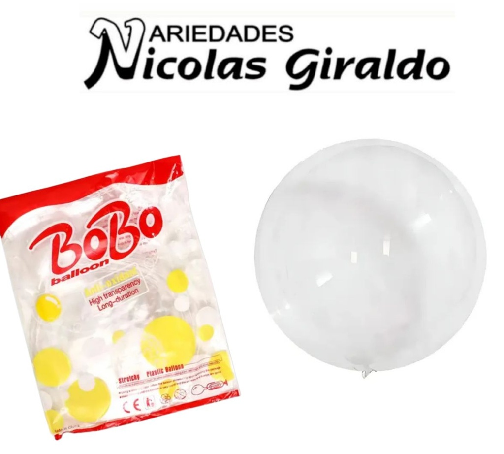 @Globo burbuja #18 x50 (UND $400)NA737