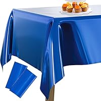 (NA643AO)Mantel fiesta brillante azul oscuro D-21