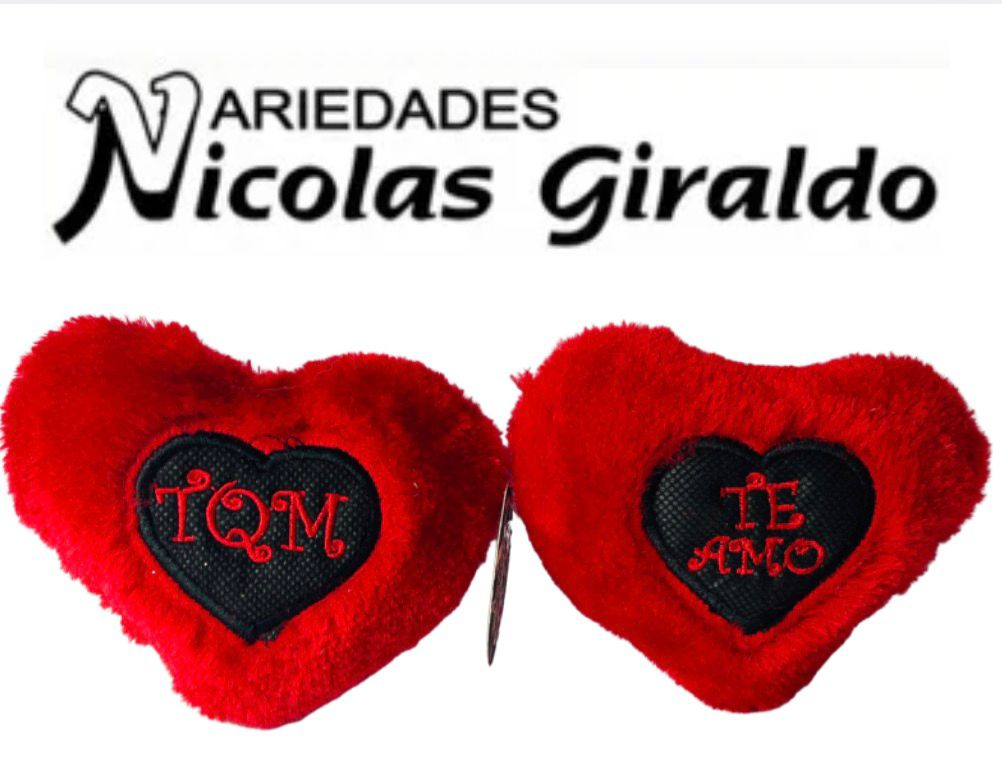 Llavero cojin corazon pequeño b. plata cariñitos