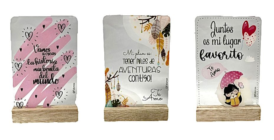 @Tablero mensaje acrilico pequeño toda ocasion felanas