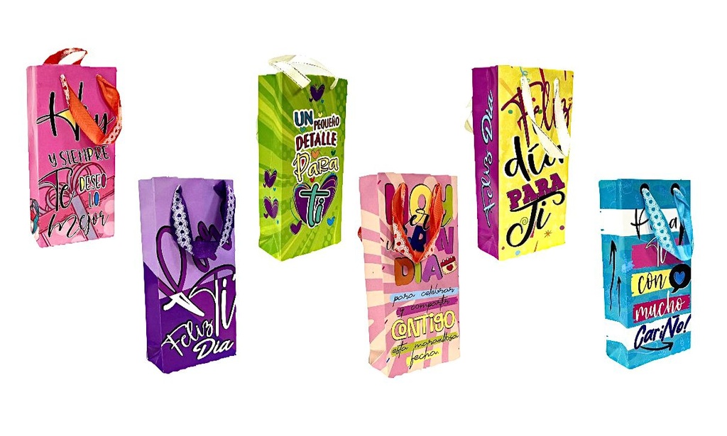 Bolsa vertical pequeña x6 cariñito