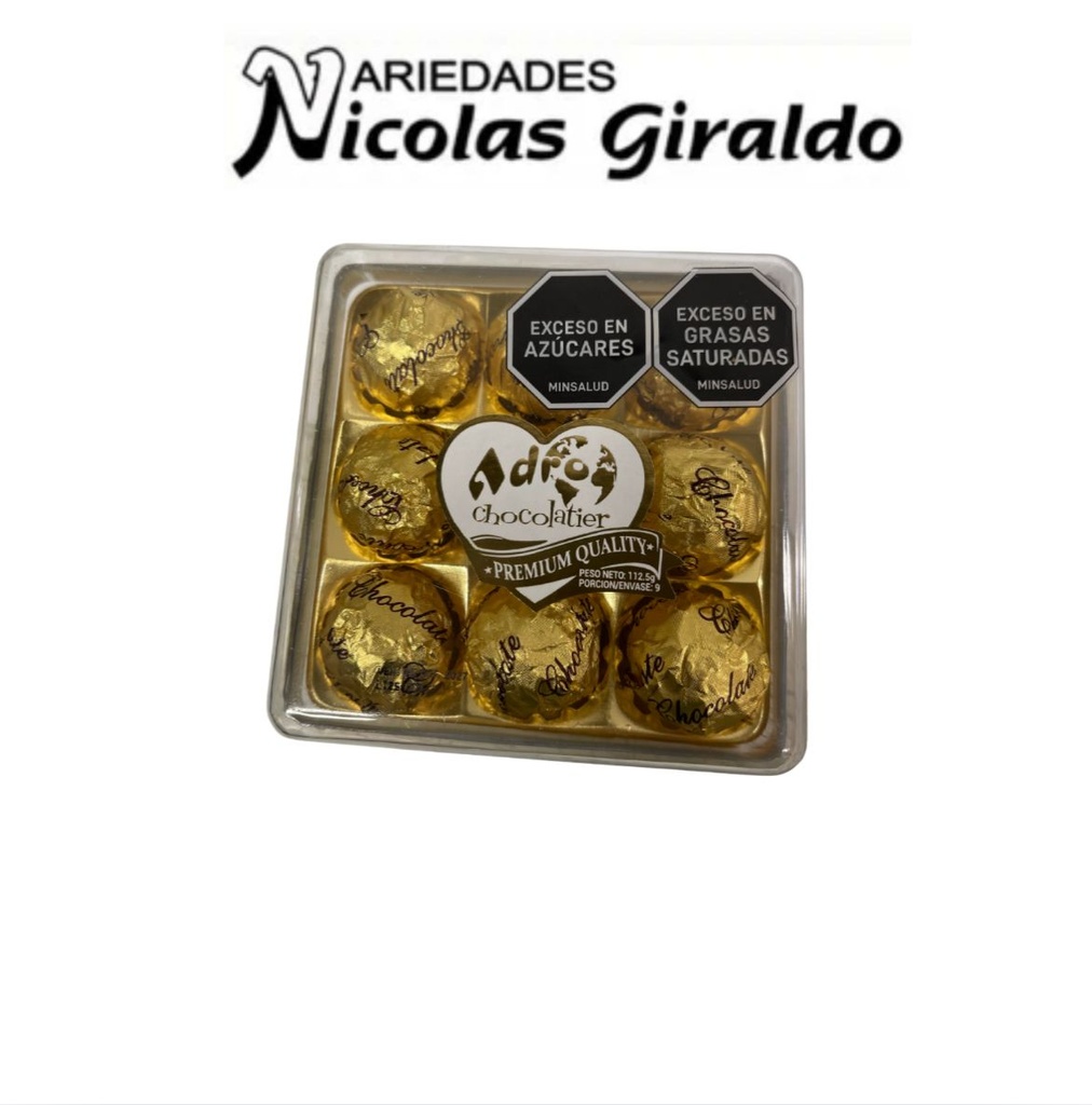 Chocolate adro golden cuadrado x112.5 gr