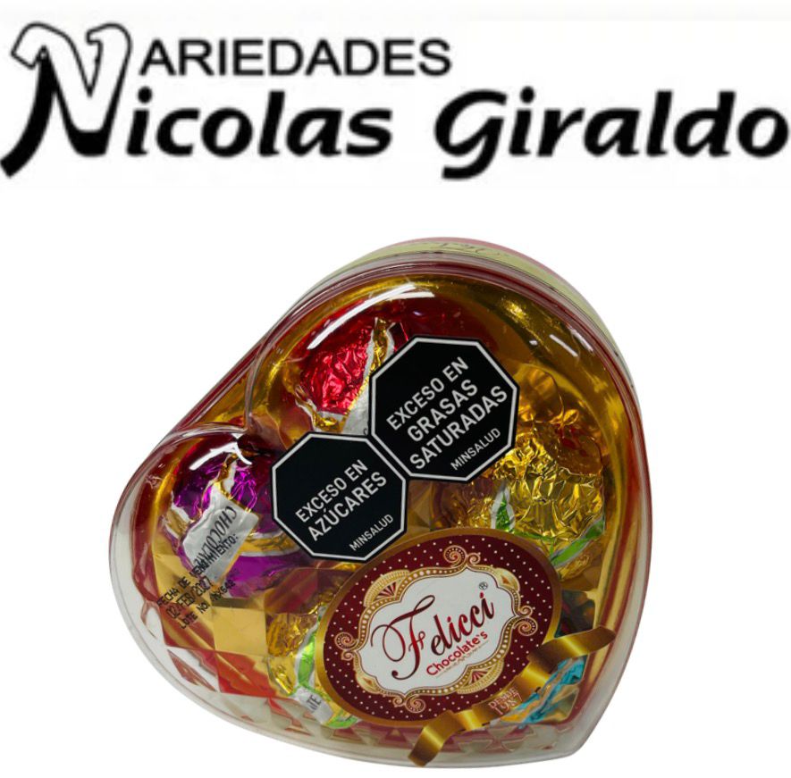 Chocolate feliccie corazon X5