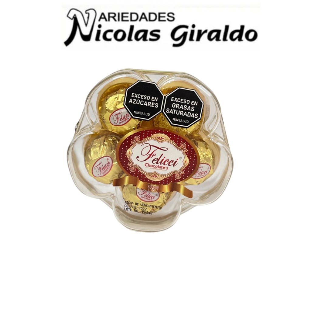 Chocolate feliccie flor x5