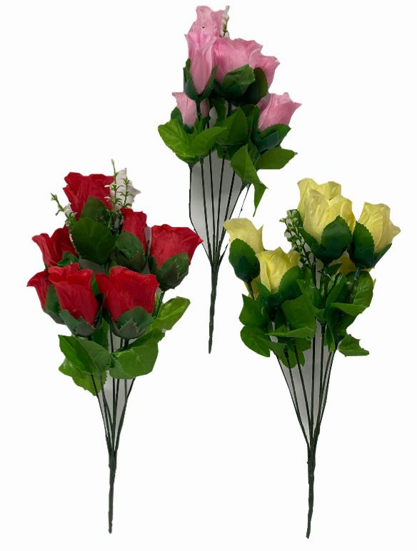 Flor ramo x7 rosas surtida